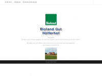 bioland-gut-hoefferhof.de Webseite Vorschau