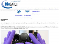 biolytiqs.de Webseite Vorschau