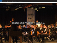 blasmusik-wulfen.de Webseite Vorschau