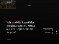 raesfelder-burgmusikanten.de Webseite Vorschau