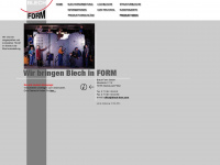 blechform.de Webseite Vorschau