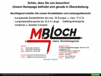 bloch-termintransporte.de Webseite Vorschau
