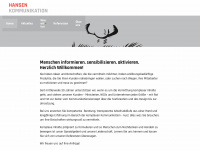 hansenkommunikation.de Webseite Vorschau