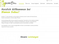 blumen-debus.de Webseite Vorschau