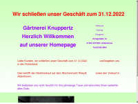 blumenknuppertz.de Webseite Vorschau