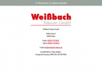 weissbach-telecom.de Webseite Vorschau