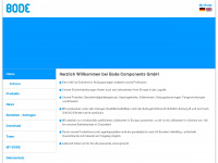 bode-components.com Webseite Vorschau