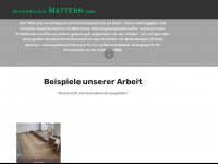 bodenbelaege-mattern.de Webseite Vorschau
