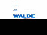 walde-ag.ch Webseite Vorschau