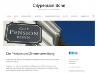 citypensionbonn.de Webseite Vorschau