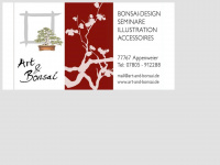 art-and-bonsai.de Webseite Vorschau