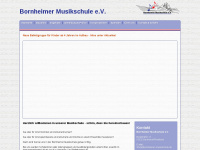 bornheimer-musikschule.de Webseite Vorschau