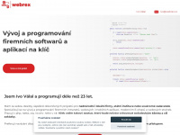 webrex.cz Webseite Vorschau