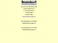 breidenbach-ingbau.de Webseite Vorschau
