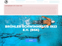 bruehler-schwimmklub.de Webseite Vorschau