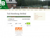 tus-homburg-broeltal.de Webseite Vorschau