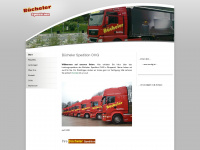 buecheler-spedition.de Webseite Vorschau