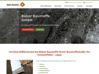 bueker-baustoffe.de Webseite Vorschau