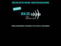 bz-sound.de Webseite Vorschau