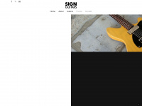 sign-guitars.de Webseite Vorschau