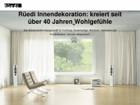 rueedi-innendekoration.ch Webseite Vorschau