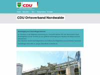 cdu-nordwalde.de Webseite Vorschau