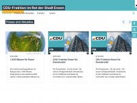 cdu-fraktion-essen.de Webseite Vorschau
