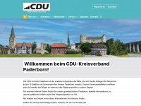 cdu-paderborn.de Webseite Vorschau