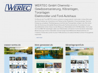 wertec.com Webseite Vorschau