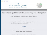 ck-chemie.de Webseite Vorschau