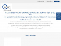 clasen-recycling.de Webseite Vorschau