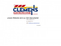 clemens-elektrotechnik.de Webseite Vorschau