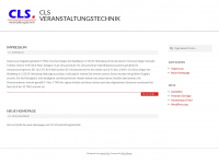 cls-veranstaltungstechnik.de Webseite Vorschau