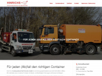 container-hinrichs.de Webseite Vorschau