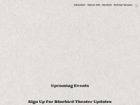 bluebirdtheater.net Webseite Vorschau