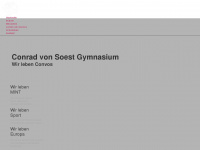 conrad-von-soest-gymnasium.de Webseite Vorschau