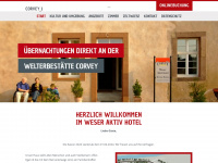weser-aktivhotel-corvey.de Webseite Vorschau