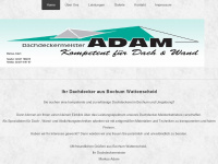 dachdecker-adam.de Webseite Vorschau