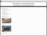 dachdecker-hofer.de Webseite Vorschau