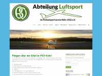 psv-luftsport.de Webseite Vorschau