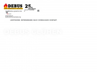 debus-gluehen.de Webseite Vorschau