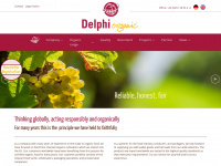 delphiorganic.com Webseite Vorschau