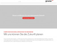 gruner.ch Webseite Vorschau