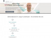 zahnarzt-drlang.de Webseite Vorschau