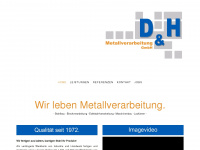 dh-metall.de Webseite Vorschau