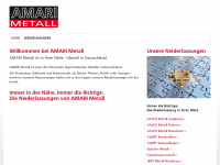 amari-metall.de Webseite Vorschau