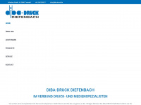 diba-druck.de Webseite Vorschau