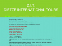 dietze-tours.de Webseite Vorschau