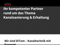 ditom-kanaltechnik.de Webseite Vorschau