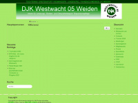 djk-westwacht-weiden.de Webseite Vorschau